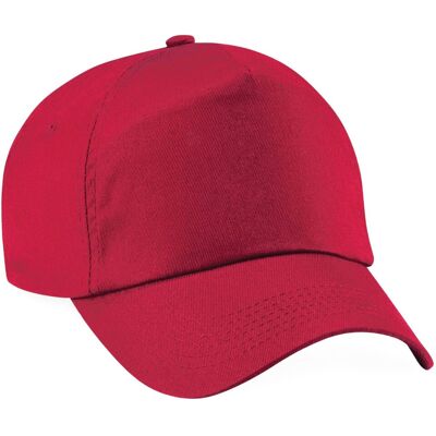 Beechfield Unisex Plain Original 5 Panel Baseball Cap Classic Red - Baseball Cap Beechfield Unisex Plain Original 5 Panel Baseball Cap Classic Red - Baseball Cap