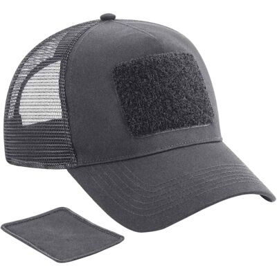 Beechfield Removable Patch Trucker Cap Mid Grey - Cap Beechfield Removable Patch Trucker Cap Mid Grey - Cap