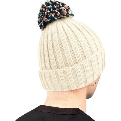 Beechfield Unisex Adult Hygge Beanie - Off White - Heavyweight Beechfield Unisex Adult Hygge Beanie - Off White - Heavyweight
