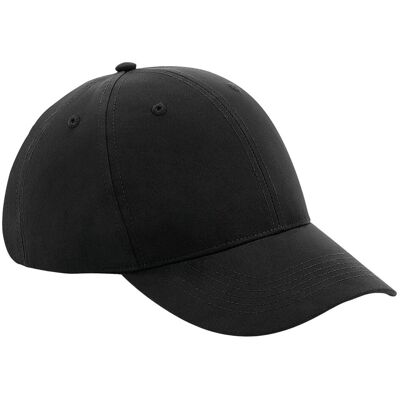 Beechfield Unisex Adult Recycled Cap - Black - Pro Style Beechfield Unisex Adult Recycled Cap - Black - Pro Style