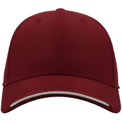 Atlantis Estoril 6 Panel Jacquard Recycled Baseball Cap Burgundy - Baseball Cap Atlantis Estoril 6 Panel Jacquard Recycled Baseball Cap Burgundy - Baseball Cap
