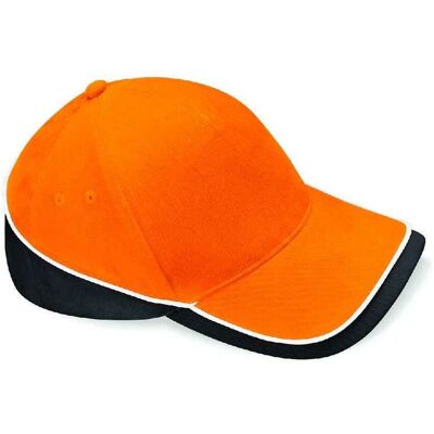 Beechfield Teamwear Competition Cap - Orange/Black/White Beechfield Teamwear Competition Cap - Orange/Black/White