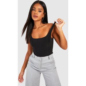 boohoo Square Neck Double Layer Bodysuit