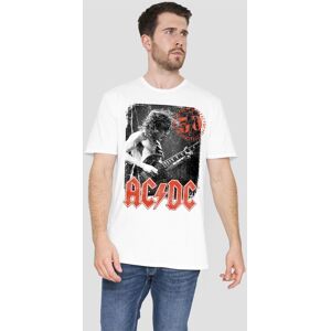 AC/DC Stamp Poster Unisex T-Shirt, White Size: 5XL White 5XL AC/DC Stamp Poster Unisex T-Shirt, White Size: 5XL White 5XL