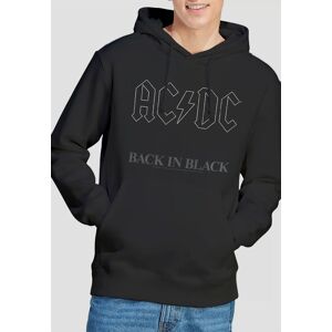 AC/DC Men's Back In Black Hoodie, Black Size: Medium Black M AC/DC Men's Back In Black Hoodie, Black Size: Medium Black M