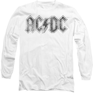 AC/DC Men's ACDC Paisley Logo Long Sleeve T-Shirt, White Size: Small White S AC/DC Men's ACDC Paisley Logo Long Sleeve T-Shirt, White Size: Small White S