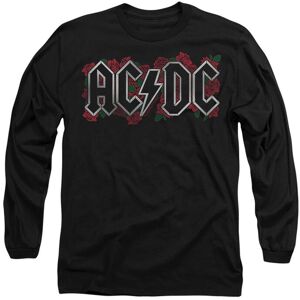 AC/DC Men's ACDC Roses Logo Long Sleeve T-Shirt, Black Size: XL Black XL AC/DC Men's ACDC Roses Logo Long Sleeve T-Shirt, Black Size: XL Black XL