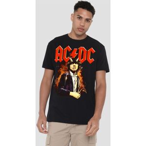 AC/DC Men's Fire & Horns T-Shirt, Black Size: 4XL Black 4XL AC/DC Men's Fire & Horns T-Shirt, Black Size: 4XL Black 4XL