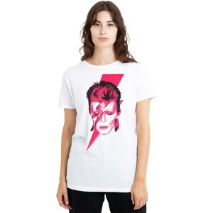 David Bowie Men's Sticker & Shirt, Aladdin Sane T-Shirt, White, Bowie101-Stk18 in White Size: 2XL White 2XL David Bowie Men's Sticker & Shirt, Aladdin Sane T-Shirt, White, Bowie101-Stk18 in White Size: 2XL White 2XL