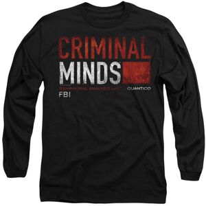 Paramount Home Entertainment Men's Criminal Minds Title Card Long Sleeve T-Shirt, Black Size: Large Black L Paramount Home Entertainment Men's Criminal Minds Title Card Long Sleeve T-Shirt, Black Size: Large Black L