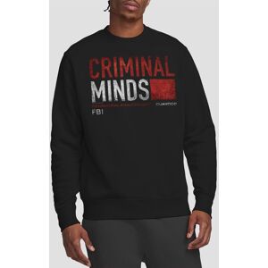 Paramount Home Entertainment Men's Criminal Minds Title Card Crew Sweatshirt, Black Size: Small Black S Paramount Home Entertainment Men's Criminal Minds Title Card Crew Sweatshirt, Black Size: Small Black S