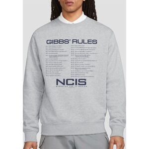 Paramount Home Entertainment Men's Ncis Gibbs Rules Crew Sweatshirt, Athletic Heather in Light Grey Size: Large Light Grey L Paramount Home Entertainment Men's Ncis Gibbs Rules Crew Sweatshirt, Athletic Heather in Light Grey Size: Large Light Grey L