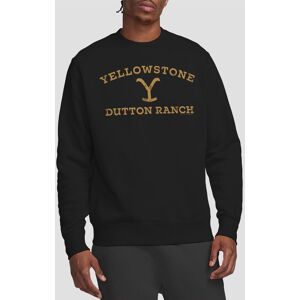 Yellowstone Men's Arched Logo Crew Sweatshirt, Black Size: XL Black XL Yellowstone Men's Arched Logo Crew Sweatshirt, Black Size: XL Black XL