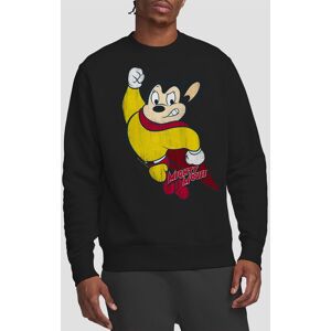 Paramount Home Entertainment Men's Mighty Mouse Classic Hero Crew Sweatshirt, Black Size: 2XL Black 2XL Paramount Home Entertainment Men's Mighty Mouse Classic Hero Crew Sweatshirt, Black Size: 2XL Black 2XL