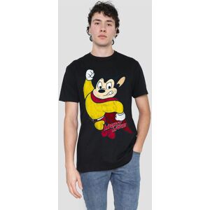 Paramount Home Entertainment Men's Mighty Mouse Classic Hero T-Shirt, Black Size: 2XL Black 2XL Paramount Home Entertainment Men's Mighty Mouse Classic Hero T-Shirt, Black Size: 2XL Black 2XL