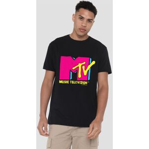 MTV Men's Hot Pink Logo T-Shirt, Black Size: 2XL Black 2XL MTV Men's Hot Pink Logo T-Shirt, Black Size: 2XL Black 2XL
