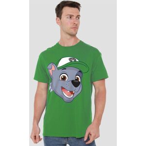 Paw Patrol Men's Rocky Grin T-Shirt, Kelly Green in Dark Green Size: Small Dark Green S Paw Patrol Men's Rocky Grin T-Shirt, Kelly Green in Dark Green Size: Small Dark Green S