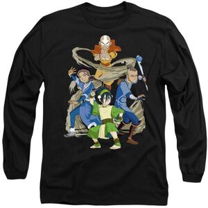 Paramount Home Entertainment Men's Avatar The Last Airbender Team Avatar Elements Long Sleeve T-Shirt, Black Size: XL Black XL Paramount Home Entertainment Men's Avatar The Last Airbender Team Avatar Elements Long Sleeve T-Shirt, Black Size: XL Black XL