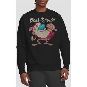 Paramount Home Entertainment Men's Ren & Stimpy Two Of A Kind Crew Sweatshirt, Black Size: XL Black XL Paramount Home Entertainment Men's Ren & Stimpy Two Of A Kind Crew Sweatshirt, Black Size: XL Black XL