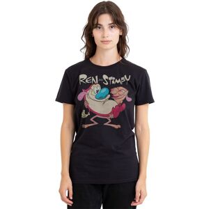 Paramount Home Entertainment Men's Ren & Stimpy Two Of A Kind T-Shirt, Black Size: Large Black L Paramount Home Entertainment Men's Ren & Stimpy Two Of A Kind T-Shirt, Black Size: Large Black L