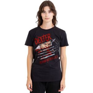 Paramount Home Entertainment Men's Dexter Blood Never Lies T-Shirt, Black Size: Large Black L Paramount Home Entertainment Men's Dexter Blood Never Lies T-Shirt, Black Size: Large Black L