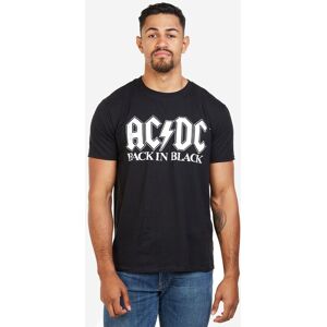 AC/DC Men's Back In Black T-Shirt Size: 2XL Black 2XL AC/DC Men's Back In Black T-Shirt Size: 2XL Black 2XL