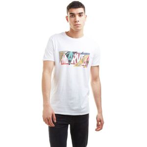 Marvel Men's Scrapbook Logo Cotton T-Shirt White Size: Large White L Marvel Men's Scrapbook Logo Cotton T-Shirt White Size: Large White L