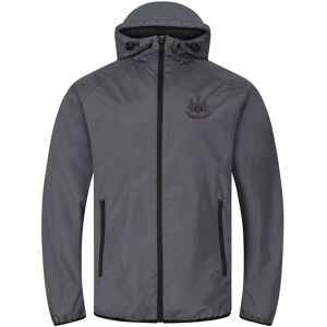 Newcastle United FC Men's Adults Shower Jacket Windbreaker in Charcoal Size: Large Charcoal L Newcastle United FC Men's Adults Shower Jacket Windbreaker in Charcoal Size: Large Charcoal L