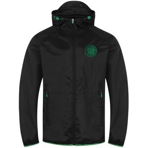 Celtic FC Men's Adults Shower Jacket Windbreaker in Black Size: 2XL Black 2XL Celtic FC Men's Adults Shower Jacket Windbreaker in Black Size: 2XL Black 2XL