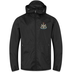 Newcastle United FC Men's Adults Shower Jacket Windbreaker in Black Size: Medium Black M Newcastle United FC Men's Adults Shower Jacket Windbreaker in Black Size: Medium Black M