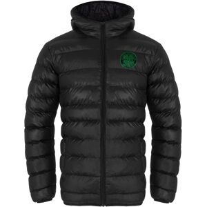 Celtic FC Men's Adults Hooded Quilted Jacket Winter Coat in Black Size: 3XL Black 3XL Celtic FC Men's Adults Hooded Quilted Jacket Winter Coat in Black Size: 3XL Black 3XL
