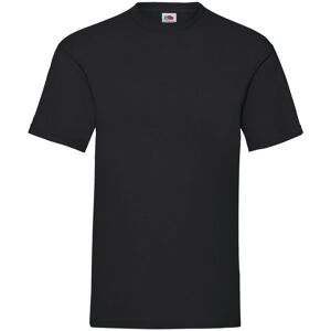 Fruit of the Loom Men's Valueweight Short Sleeve T-Shirt in Black Size: 4XL Black 4XL Fruit of the Loom Men's Valueweight Short Sleeve T-Shirt in Black Size: 4XL Black 4XL