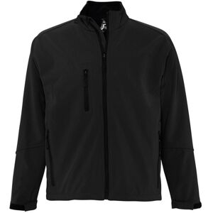 SOL'S Men's Relax Soft Shell Jacket (Breathable, Windproof & Water Resistant) in Black Size: 2XL Black 2XL SOL'S Men's Relax Soft Shell Jacket (Breathable, Windproof & Water Resistant) in Black Size: 2XL Black 2XL