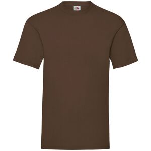 Fruit of the Loom Men's Valueweight Short Sleeve T-Shirt in Chocolate Size: Small Chocolate S Fruit of the Loom Men's Valueweight Short Sleeve T-Shirt in Chocolate Size: Small Chocolate S