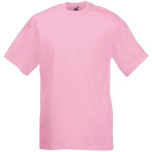 Fruit of the Loom Men's Valueweight Short Sleeve T-Shirt in Light Pink Size: Small Light Pink S Fruit of the Loom Men's Valueweight Short Sleeve T-Shirt in Light Pink Size: Small Light Pink S