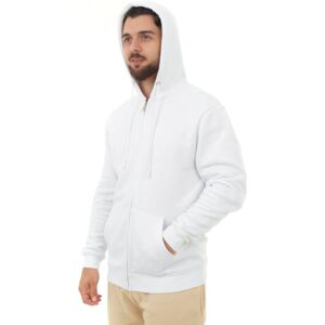 Smart Living Men's Zip-Up Hoodie - Soft, Stylish, & Durable for Everyday Wear in White Size: Small White S Smart Living Men's Zip-Up Hoodie - Soft, Stylish, & Durable for Everyday Wear in White Size: Small White S