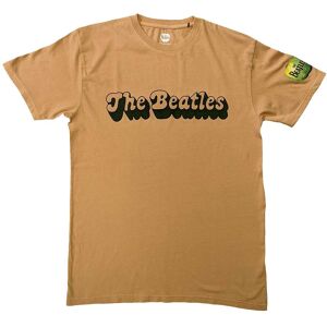 The Beatles 70s Retro Logo T-Shirt in Light Sand Size: Medium Light Sand M The Beatles 70s Retro Logo T-Shirt in Light Sand Size: Medium Light Sand M