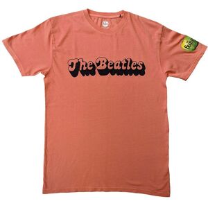 The Beatles 70s Retro Logo T-Shirt in Red Size: 2XL Red 2XL The Beatles 70s Retro Logo T-Shirt in Red Size: 2XL Red 2XL