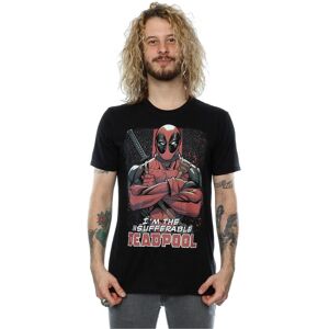 Marvel Men's Deadpool Crossed Arms T-Shirt in Black Size: 2XL Black 2XL Marvel Men's Deadpool Crossed Arms T-Shirt in Black Size: 2XL Black 2XL