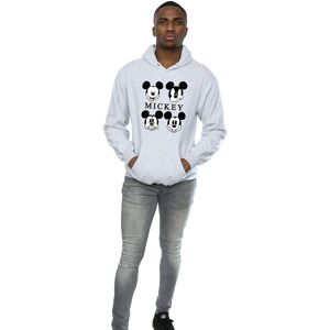 Disney Men's Mickey Mouse Four Heads Hoodie in Grey Size: 3XL Grey 3XL Disney Men's Mickey Mouse Four Heads Hoodie in Grey Size: 3XL Grey 3XL