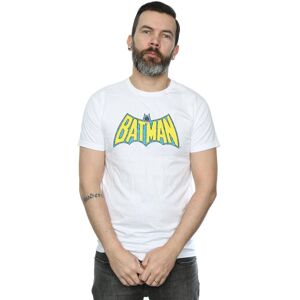 DC Comics Men's Batman Crackle Logo T-Shirt in White Size: Large White L DC Comics Men's Batman Crackle Logo T-Shirt in White Size: Large White L