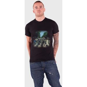 Beatles Abbey Road Crossing Iconic T-Shirt in Black Size: XL Black XL Beatles Abbey Road Crossing Iconic T-Shirt in Black Size: XL Black XL