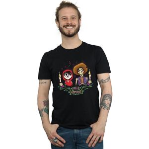 Disney Men's Coco Miguel & Hector T-Shirt in Black Size: Medium Black M Disney Men's Coco Miguel & Hector T-Shirt in Black Size: Medium Black M