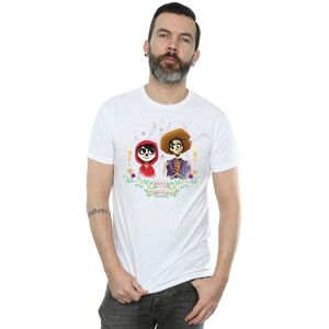 Disney Men's Coco Miguel & Hector T-Shirt in White Size: 3XL White 3XL Disney Men's Coco Miguel & Hector T-Shirt in White Size: 3XL White 3XL