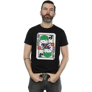 DC Comics Men's Chibi Joker Playing Card T-Shirt in Black Size: Large Black L DC Comics Men's Chibi Joker Playing Card T-Shirt in Black Size: Large Black L