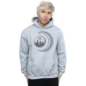 Harry Potter Men's Hogwarts Moon Hoodie in Grey Size: Large Grey L Harry Potter Men's Hogwarts Moon Hoodie in Grey Size: Large Grey L