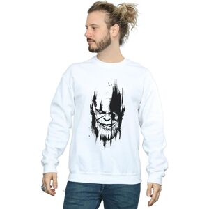 Marvel Men's Avengers Infinity War Thanos Face Sweatshirt in White Size: 2XL White 2XL Marvel Men's Avengers Infinity War Thanos Face Sweatshirt in White Size: 2XL White 2XL