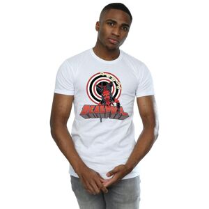 Marvel Men's Deadpool Upside Down T-Shirt in White Size: XL White XL Marvel Men's Deadpool Upside Down T-Shirt in White Size: XL White XL
