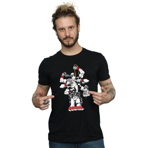 Marvel Men's Deadpool Multitasking T-Shirt in Black Size: Medium Black M Marvel Men's Deadpool Multitasking T-Shirt in Black Size: Medium Black M