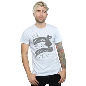 Disney Men's Alice In Wonderland Weird & Wacky T-Shirt in Grey Size: Medium Grey M Disney Men's Alice In Wonderland Weird & Wacky T-Shirt in Grey Size: Medium Grey M